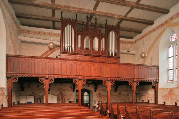 Die Orgel der Lübseer Kirche.
