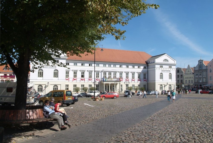 Das Wismarer Rathaus.