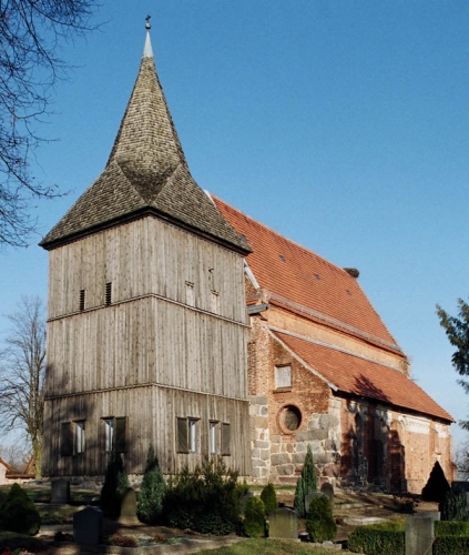 Sie Kirche Groß Salitz von Südwest