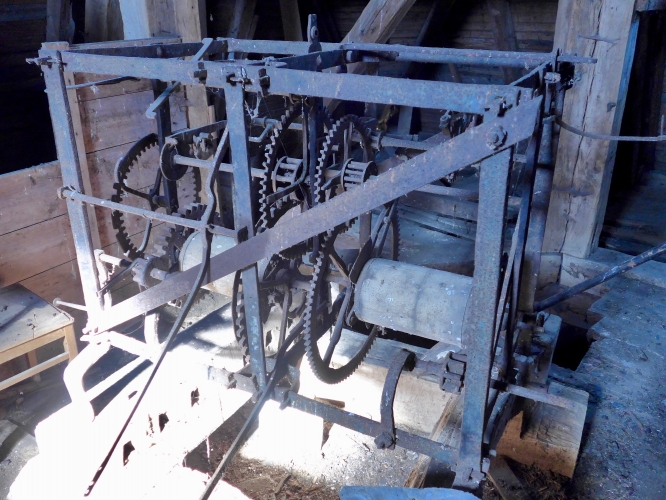 Das stillgelegte Uhrwerk von Kirch Grambow.