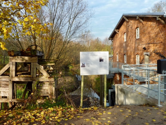 Die einstige Wassermühle in Rüting.