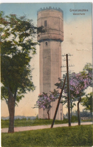 Historische Postkarte vom Wasserturm