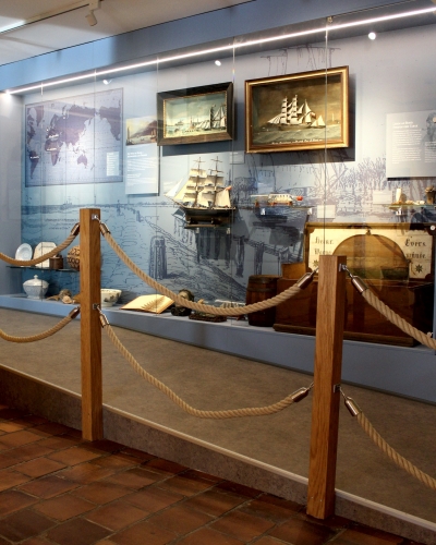 Der Ausstellungsbereich zur Seefahrtsgeschichte.