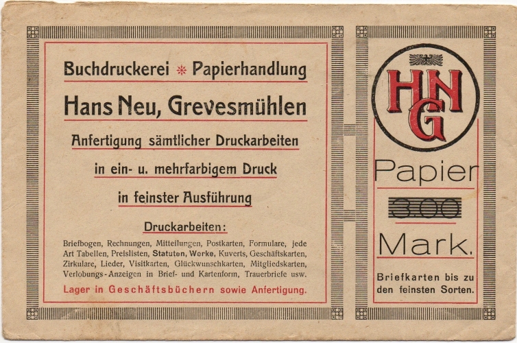 Ehemaliger Wrbung der Buchdruckerei