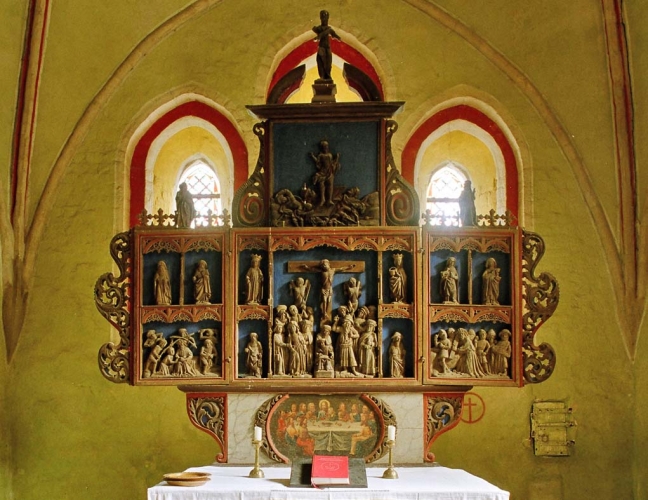 Schnitzaltar aus der Zeit um 1470.