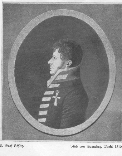 Der preußische Diplomat Graf Hans von Schlitz
