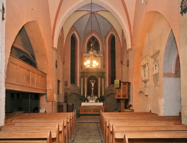 Das Inne der Kirche Groß Salitz.